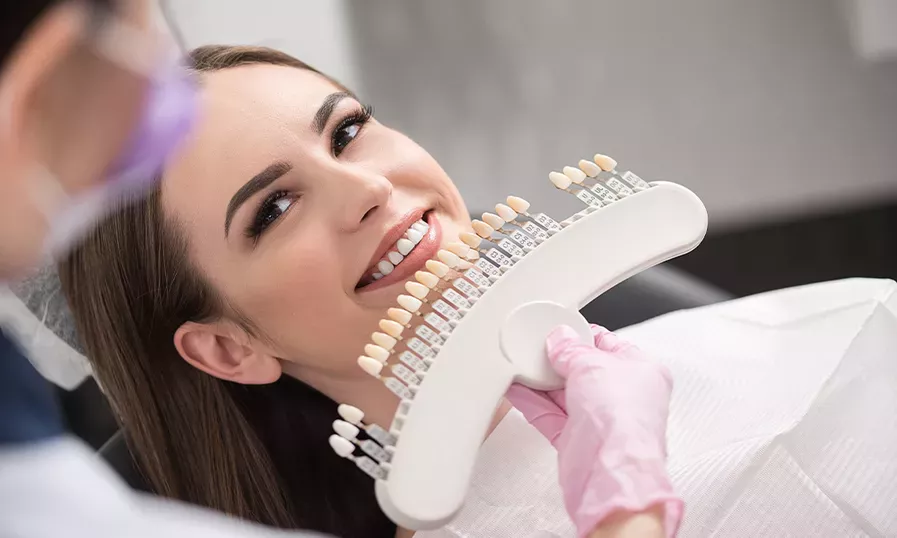 Young Lady Trying Dental Veneers | Solomon Family Dentistry in Summerville & Mount Pleasant, SC
