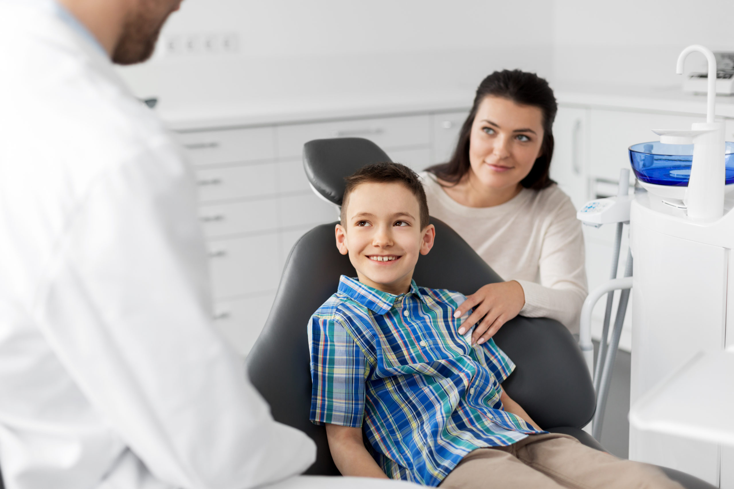 Mother and Son Visiting Dental Clinic | Solomon Family Dentistry in Summerville & Mount Pleasant, SC